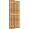 Ekena Millwork Spaced Board-n-Batten Shutters, Rough Sawn Western Red Cedar, 34 3/4W x 65H, PR RBS06S35X065RWR - alternate 3